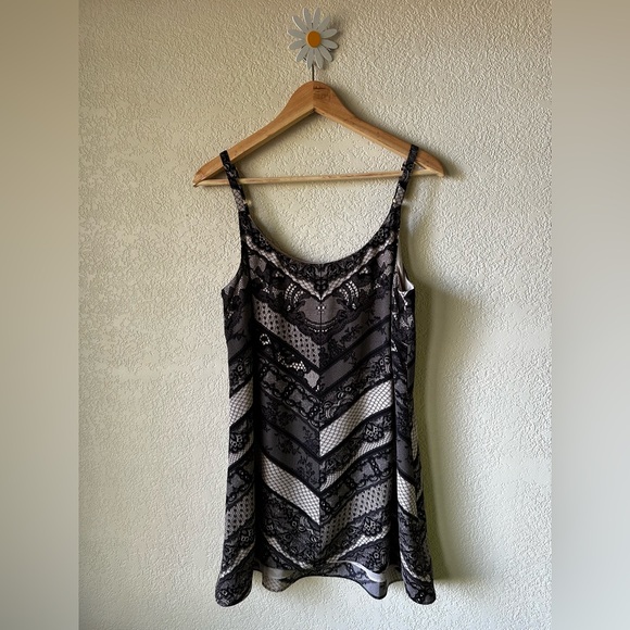 CAbi Tops - CAbi Black and Beige Camisole Top